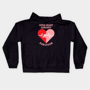 Open Heart Surgery Survivor Kids Hoodie